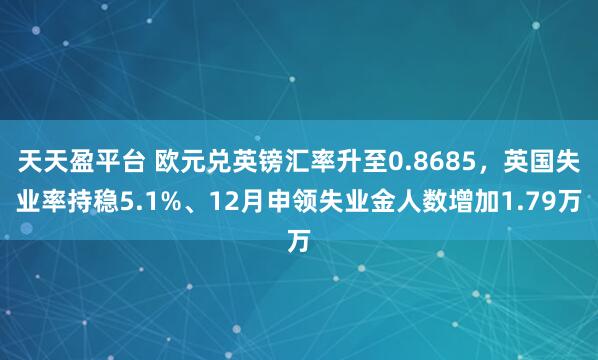 天天盈平台 欧元兑英镑汇率升至0.8685，英国失业率持稳5.1%、12月申领失业金人数增加1.79万